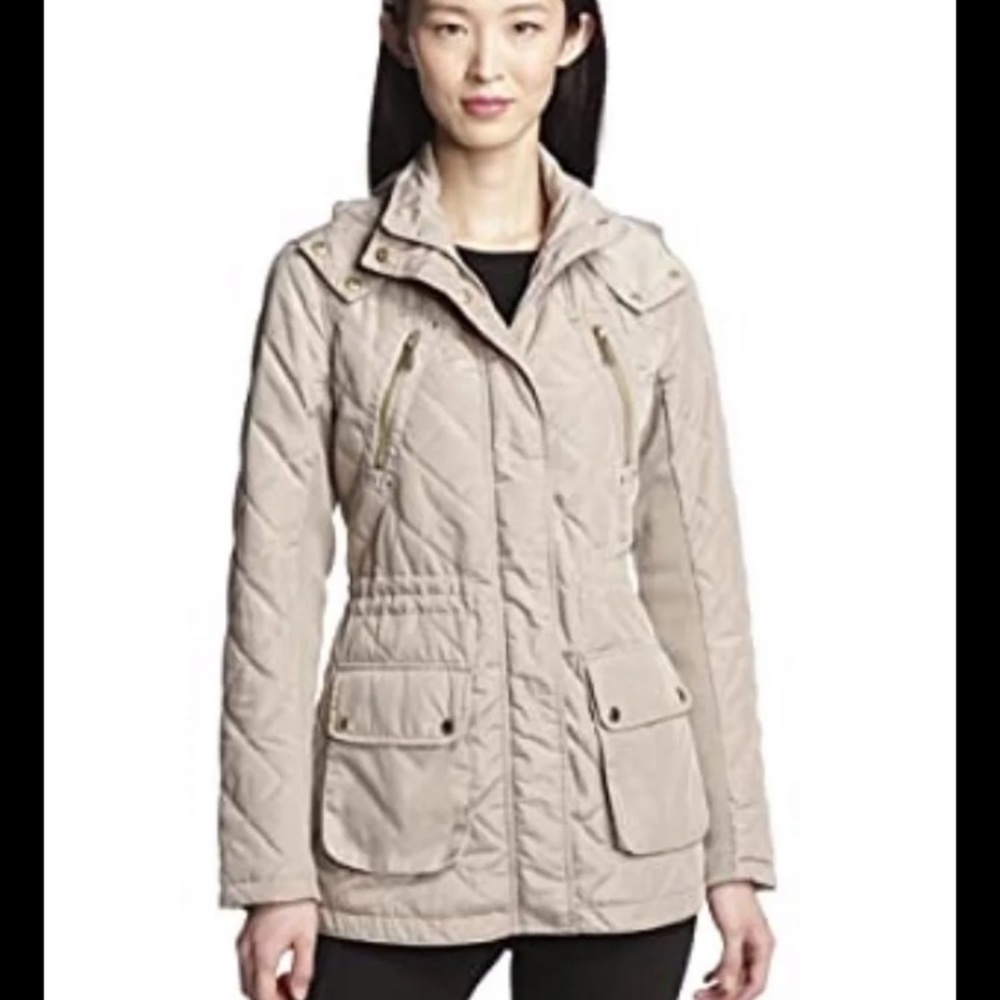 BCBGeneration Hooded Quilted Anorak